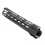 AR-15 12" Super Slim Light Keymod Free Float Handguard w/Steel Barrel Nut 